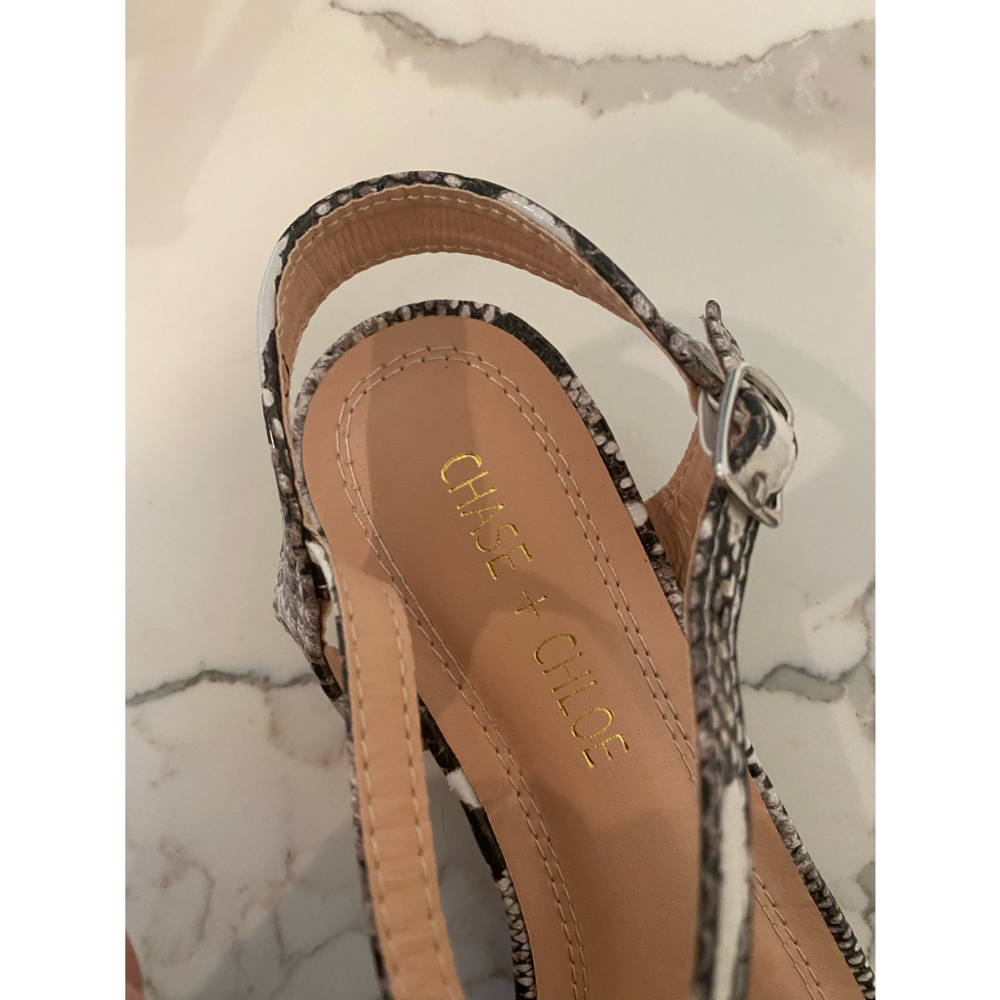 Snakeskin print sandals - Picture 7 of 16